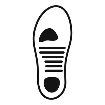 Orthopedic insole increasing comfort while walking Stock Illustration