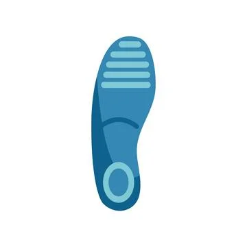 Orthopedic insole providing arch support for comfortable walking and running Stock Illustration