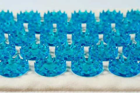 Orthopedic mat with sharp spikes Stock Photos