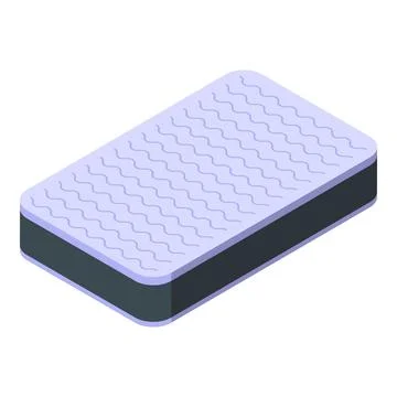 Orthopedic mattress with wave pattern providing comfortable sleep Stock Illustration