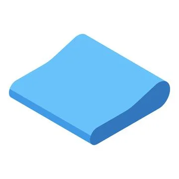 Orthopedic pillow providing comfortable support for restful sleep Stock Illustration