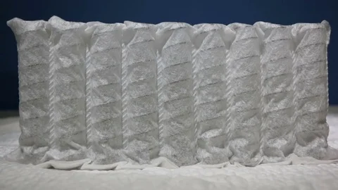 Orthopedic sample of a mattress Stock Footage 75836993