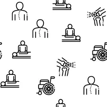 Orthopedic Seamless Pattern Vector イラスト素材