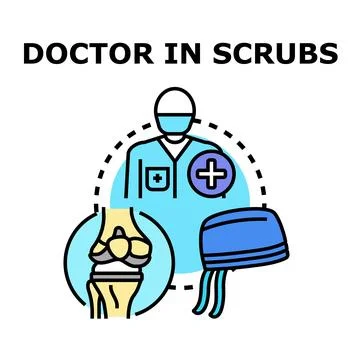 Orthopedic surgeon concept for joint replacement Stock Illustration