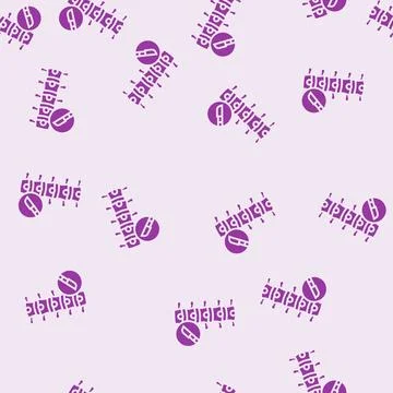 Orthopedic surgery glyph seamless pattern Stock Illustration