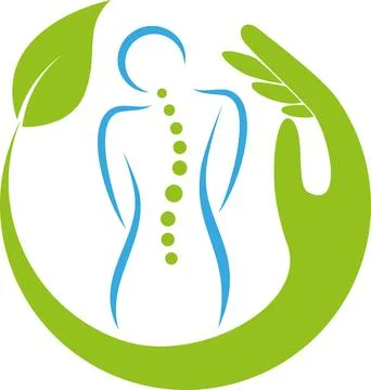 Orthopedics, chiropractor, physiotherapy, massage, background, logo, icon Stock Illustration