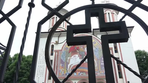 Ortodox church image Stock Footage 130863249