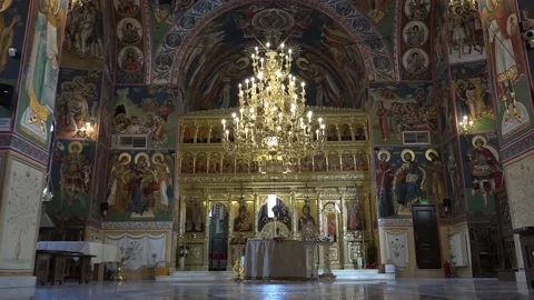 Ortodox church inside image 库存影片 130863149