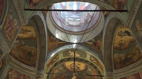 Ortodox church  inside image 库存影片 130863482