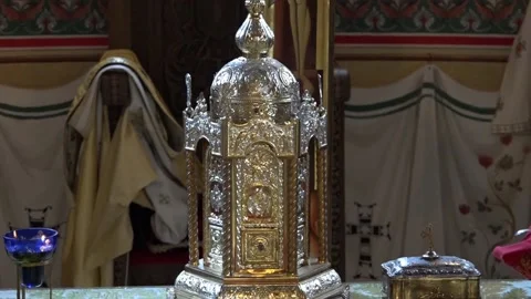 Ortodox churche inside image 库存影片 130863160