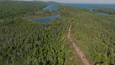 ORV  Trail Drone Stock Footage 243214946