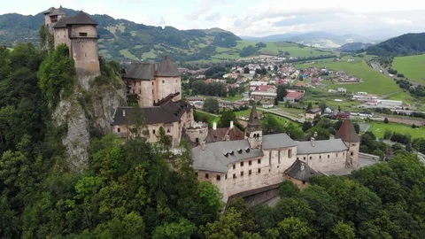 Orzagh castle Stock Footage