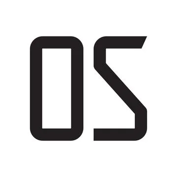 Os initial letter vector logo icon Stock Illustration