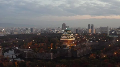 Osaka Castle E 스톡 동영상 102179425