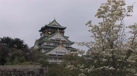 Osaka Castle, Japan Video stock 39459501