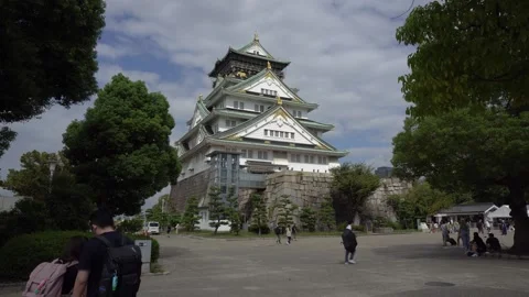 Osaka Castle in Japan Stock Footage 264172929