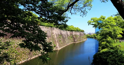 Osaka Castle Park Stock Footage 295761914