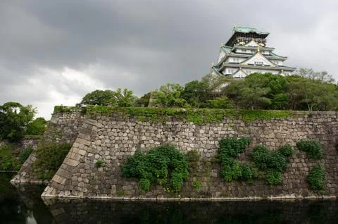 Osaka castle Stock Photos