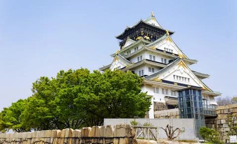 Osaka castle Stock Photos