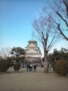 Osaka castle Stock Photos