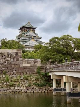 Osaka Castle in Summer Stock Photos