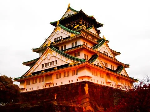 Osaka castle1 Stock Photos