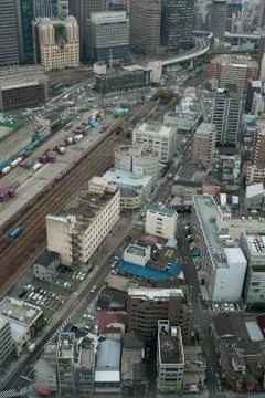 Osaka Cityscape Stock Photos
