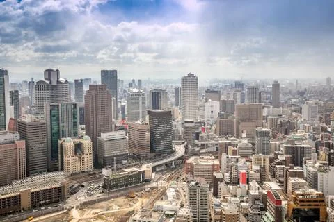 Osaka Cityscape Stock Photos
