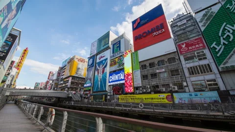 Osaka Dotonbori Hyperlapse Stock Footage 234685260