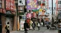 Osaka Dotonbori Popular Location People Shopping Street Iconic Crowded Stores HD Footage