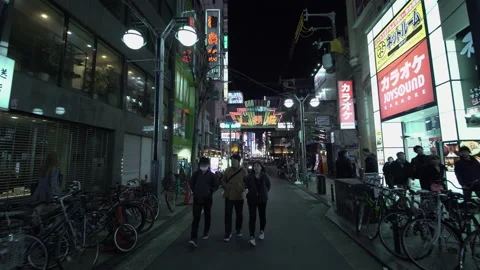 Osaka Dotonbori Street Stock Footage 234715602