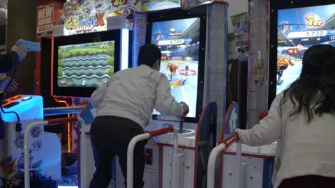 Osaka Game Center Stock Footage 234716756