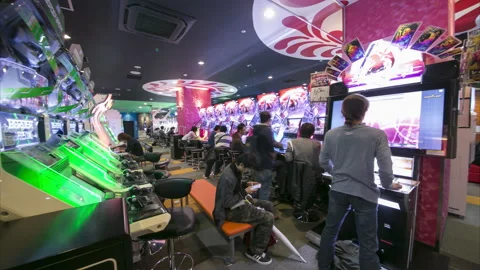 Osaka Game Center Timelapse Stock Footage 234678360