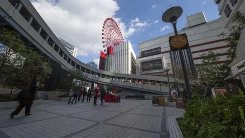 Osaka Hep Five Timelapse Stock Footage 234678620