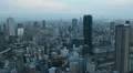 Osaka Japan Aerial View Financial District Skyscrapers Downtown Area Asian City HD Footage