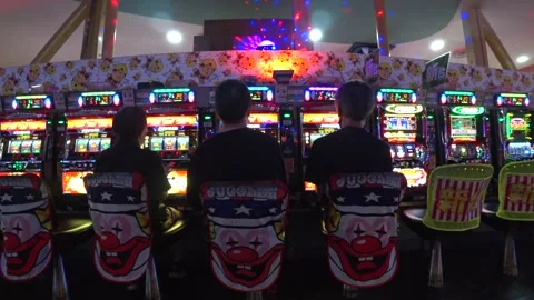 OSAKA, JAPAN : View inside Pachinko parlor. Mixture of slot machine and pinball. Stock Footage 283687734