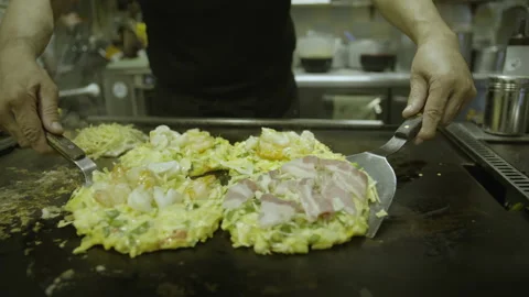 Osaka Okonomiyaki Stock Footage 234721779