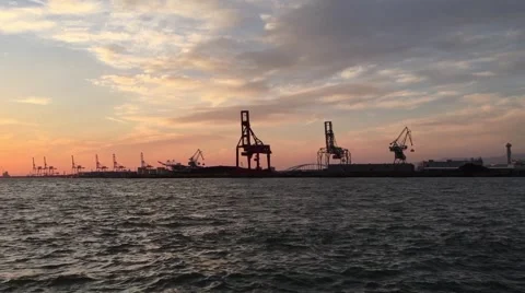 Osaka port Stock Footage 61815523