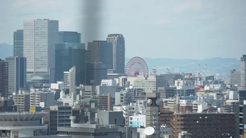 Osaka skyline Stock Footage 78839250