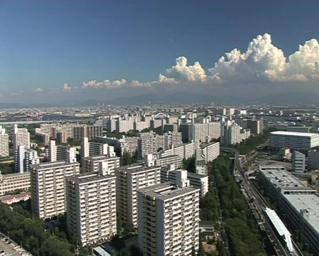 Osaka skyline, panoramic view, cityscape. Stock Footage 337653