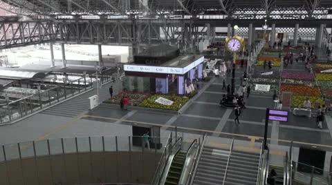 Osaka Station Interior Stock Footage 20523561
