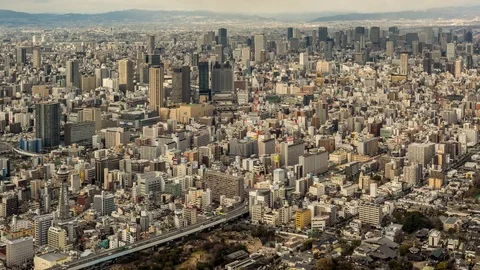 Osaka timelapse Japan Stock Footage 119626995