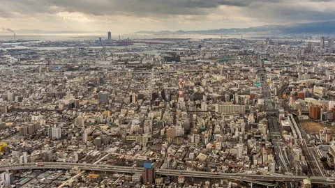 Osaka timelapse Japan Stock Footage 119626997