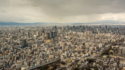 Osaka timelapse Japan Stock Footage 119627000