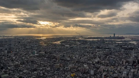 Osaka timelapse Japan Stock Footage 119627153