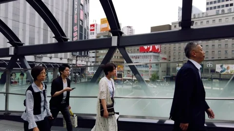 Osaka Umeda Station Stock Footage 108899882