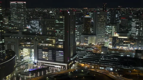 Osaka Umeda Station Timelapse Stock Footage 234684425