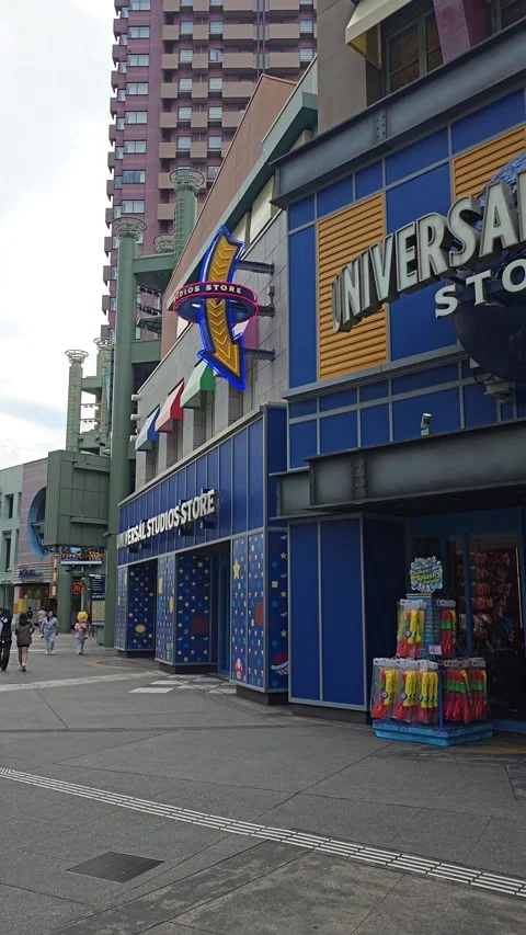 Osaka Universal Studios Japan Mario Nintendo World Harry Potter Theme Park [8K] Stock Footage 282158618