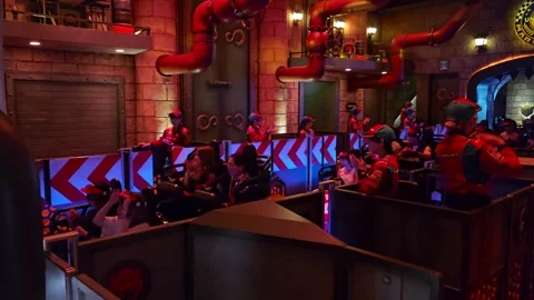 Osaka Universal Studios Japan Mario Nintendo World Harry Potter Theme Park [8K] Vídeos de archivo 282165202