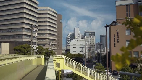 Osaka walking bridge Video stock 78771280